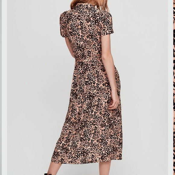 Aritzia leopard print shirt dress, XXS - Picture 2 of 9